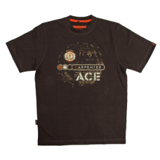 Carpenter ACE T-shirt with print, Black