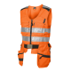 High-visibility Tool vest Class 2, Orange/black