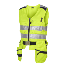 HiVis Tool Pocket Vest Yellow/Navy